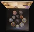 London Coins : A191 : Lot 424 : Royal Mint Year Set 2009 (11 coins) comprising Two Pounds (3) Darwin, Robert Burns and Standard issu...