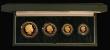 London Coins : A191 : Lot 543 : United Kingdom 2004 Gold Proof Four Coin Sovereign Collection, Gold Five Pounds to Half Sovereign, F...