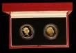 London Coins : A191 : Lot 556 : Alderney and Guernsey &pound;25 a 2-coin set 2001 Queen Elizabeth II 75th Birthday Gold Proofs FDC i...