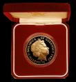London Coins : A191 : Lot 605 : Guernsey Five Pounds 2002 Queen Elizabeth II Golden Jubilee Gold Proof Piedfort KM#P3 80.31 grammes ...