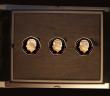 London Coins : A191 : Lot 612 : Isle of Man Fifty Pence 2024 D-Day 80th Anniversary 3 Coin Gold Proof Set Horsa Gliders, Naval Shell...