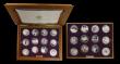 London Coins : A191 : Lot 640 : Queen Elizabeth II Golden Jubilee Collection a 24-coin set of Silver Crown sized coins from around t...
