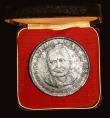 London Coins : A191 : Lot 681 : Yemen - Royalist Government Crown 1965 Sir Winston Churchill X#A1, Lustrous UNC with some toning in ...