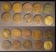 London Coins : A191 : Lot 694 : Farthings and Halfpennies 17th century (18) The Arms of Bathe 1670, The Arms of Bridgewater 1668, Ar...