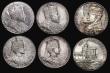 London Coins : A191 : Lot 800 : Official Royal Mint issues in silver (8) 1897 Victoria Diamond Jubilee 26mm (3) GEF-Unc, 1902 Corona...