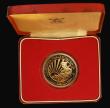 London Coins : A191 : Lot 844 : Oman CBO Medal Qaboos 1970-1980 10th Anniversary spectacular large gold issue (39 mm diameter 45.6 g...