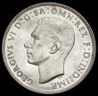 London Coins : A191 : Lot 883 : Australia Crown 1938 KM#34 lustrous AU/UNC some scratches on the King's forehead