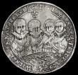 London Coins : A191 : Lot 954 : German States - Saxe-Middle-Weimar Thaler 1612 Joint Rule KM 11 4 rulers portraits both sides VF but...