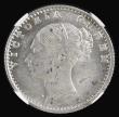 London Coins : A191 : Lot 983 : India 1/4 Rupee 1840 NGC MS62