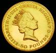 London Coins : A192 : Lot 1015 : Fifty Pounds Britannia 1987 Half an Ounce of Fine Gold UNC