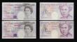 London Coins : A192 : Lot 106 : Bank of England - Kentfield QE2 pictorial issues (4) including Twenty Pounds (2) Michael Faraday B37...