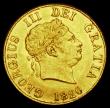 London Coins : A192 : Lot 1109 : Half Sovereign 1820 Marsh 402 AU with some contact marks obverse