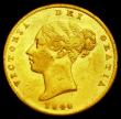 London Coins : A192 : Lot 1115 : Half Sovereign 1844 Marsh 418 GVF with some scuffs and scratches obverse