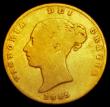 London Coins : A192 : Lot 1116 : Half Sovereign 1845 Marsh 419 Near Fine rated R3 by Marsh