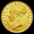 London Coins : A192 : Lot 1119 : Half Sovereign 1861 Marsh 425 GVF/NEF and a seldom offered date