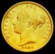London Coins : A192 : Lot 1124 : Half Sovereign 1880 No Die Number  Marsh 456 Fine