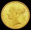 London Coins : A192 : Lot 1125 : Half Sovereign 1881S Marsh 465 Fine/Good Fine, Very Rare, rated R2 by Marsh, only 62,000 minted