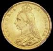 London Coins : A192 : Lot 1130 : Half Sovereign 1887 Jubilee Head lustrous Unc and graded MS62 by NGC