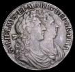 London Coins : A192 : Lot 1160 : Halfcrown 1689 First Busts, First Shield PRIMO ESC 503, S3434 NEF with an even tone