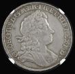 London Coins : A192 : Lot 1170 : Halfcrown 1720 20 over 17 Roses and Plumes ESC 590 NGC VF35