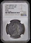 London Coins : A192 : Lot 1175 : Halfcrown 1746 Proof ESC 608, Bull 1691 Choice and graded PF64 by NGC a rarely offered type