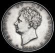 London Coins : A192 : Lot 1188 : Halfcrown 1825 ESC 642, Bull 2371 EF/AUNC the reverse with an eye catching tone