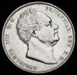 London Coins : A192 : Lot 1194 : Halfcrown 1837 ESC 667, Bull 2486 bright nEF with an rim nick and a date hard to find in any grade a...