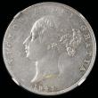 London Coins : A192 : Lot 1196 : Halfcrown 1843 ESC 676, Bull 2718 NGC MS62 Very Rare and desirable in high grades, one of the key da...