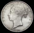 London Coins : A192 : Lot 1203 : Halfcrown 1884 ESC 712, Bull 2764 AU with a small edge nick below the date, once cleaned now retoned