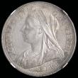 London Coins : A192 : Lot 1215 : Halfcrown 1893 Unc or near so and toned graded MS61 by NGC