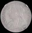 London Coins : A192 : Lot 1217 : Halfcrown 1897 ESC 731, Bull 2783 AU/UNC with a dull grey tone in a NGC Holder AU DETAILS CLEANED