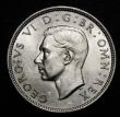 London Coins : A192 : Lot 1245 : Halfcrown 1938 ESC 788, Bull 4037 Choice and Lustrous UNC and graded 85 by CGS the key date of Georg...