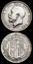 London Coins : A192 : Lot 1248 : Halfcrowns (2) 1816 Bull Head Bright VF and 1919 AU/UNC
