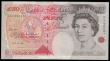 London Coins : A192 : Lot 126 : ERROR - Fifty Pounds Kentfield QE2 and Sir John Houblon Silver Foil Tudor Rose B377 the ER red on si...