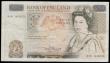 London Coins : A192 : Lot 127 : ERROR - Fifty Pounds Somerset B352 issued 1981 an ERROR the reverse has a second printing of the Que...