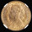 London Coins : A192 : Lot 1272 : Halfpenny 1860 Beaded Border Freeman 258 CGS UNC 80