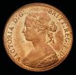 London Coins : A192 : Lot 1273 : Halfpenny 1860 Beaded Border Freeman 258 dies 1+A, UNC, with almost full lustre, in an LCGS holder a...