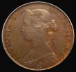 London Coins : A192 : Lot 1277 : Halfpenny 1862 Freeman 289 Unc and in a CGS holder graded 82
