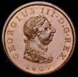 London Coins : A192 : Lot 1338 : Penny 1807 Peck 1344 UNC with subdued lustre but once lightly cleaned or dipped in olive oil or some...