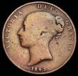 London Coins : A192 : Lot 1356 : Penny 1843 REG: Peck 1486 VG and a rare date