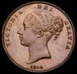 London Coins : A192 : Lot 1375 : Penny 1854 Ornamental Trident Peck 1507 Brown UNC/AU but once lightly cleaned or dipped in olive oil...