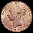 London Coins : A192 : Lot 1384 : Penny 1856 Plain Trident, Peck 1510 GEF/EF subdued lustre obverse the reverse perhaps once lightly c...