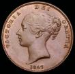 London Coins : A192 : Lot 1386 : Penny 1857 Ornamental Trident Peck 1513 Chocolate Unc but once lightly cleaned or dipped in olive oi...