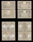 London Coins : A192 : Lot 146 : France (5) 500 Francs 27.5.1937 VG, 100 Francs 17.6.1914 VG and 22.9.1932 Fine with pinholes,  50 Fr...