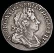 London Coins : A192 : Lot 1509 : Shilling 1723 SSC First Bust ESC 1176, Bull 1586 VF