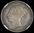 London Coins : A192 : Lot 1530 : Shilling 1839 Plain edge impaired Proof ESC 1284, Bull 2980 richly toned and choice and grade PF64CA...