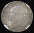 London Coins : A192 : Lot 1534 : Shilling 1856 ESC 1304, Bull 3007 Choice and graded MS63 by NGC