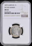 London Coins : A192 : Lot 1543 : Shilling 1879 No Die Number ESC 1334, Bull 3061 NGC MS63 and rare in this choice grade