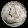 London Coins : A192 : Lot 1556 : Shilling 1899 ESC 1368 Bull 3164 Unc with a light tone over original lustre and graded CGS 82