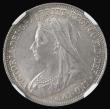 London Coins : A192 : Lot 1561 : Shilling 1901 ESC 1370, Bull 3166 UNC with a subtle and pleasing tone, in a NGC holder and graded MS...